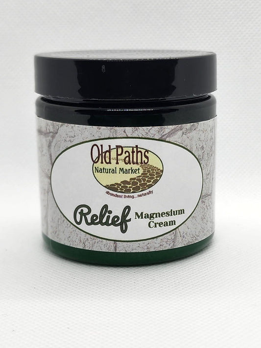 Old Paths Natural Market Relief Magnesium Cream, 4oz