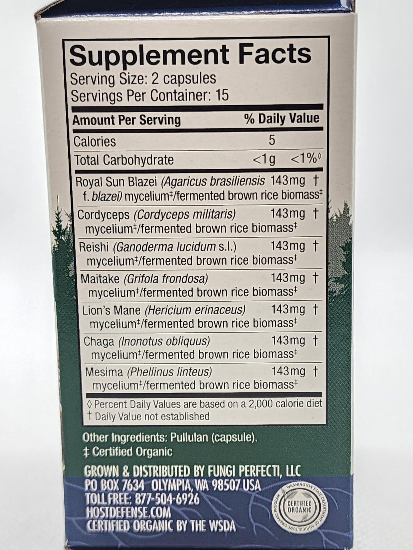 Host Defense Mushrooms, Daily Immune Support Stamets 7 30caps