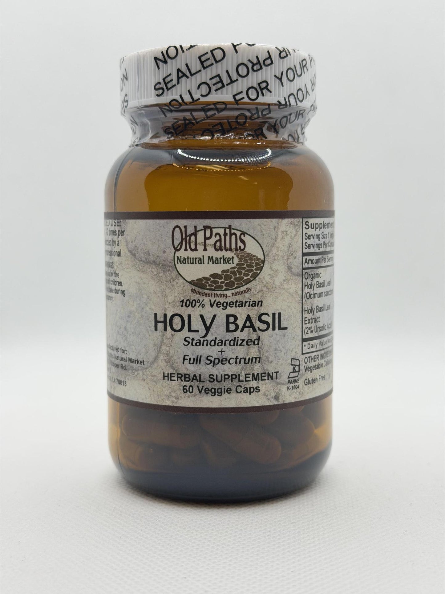 Old Paths Holy Basil 60ct Veggie caps
