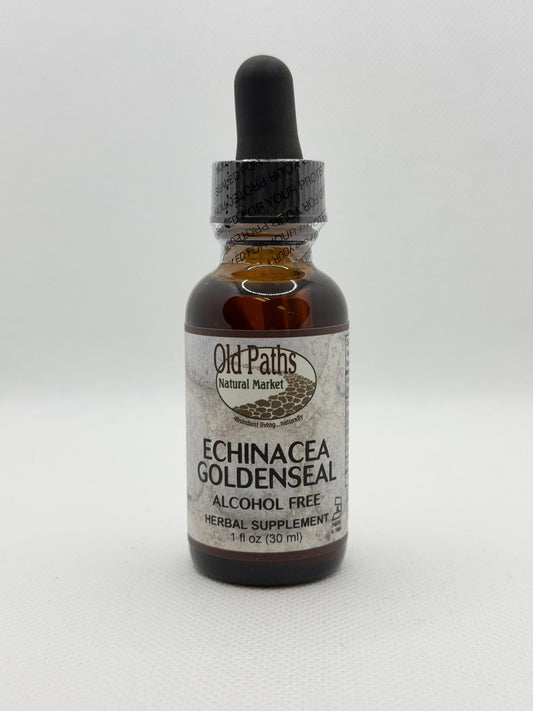 Old Paths Echinacea-Goldenseal Alcohol Free Liquid Extract 1oz