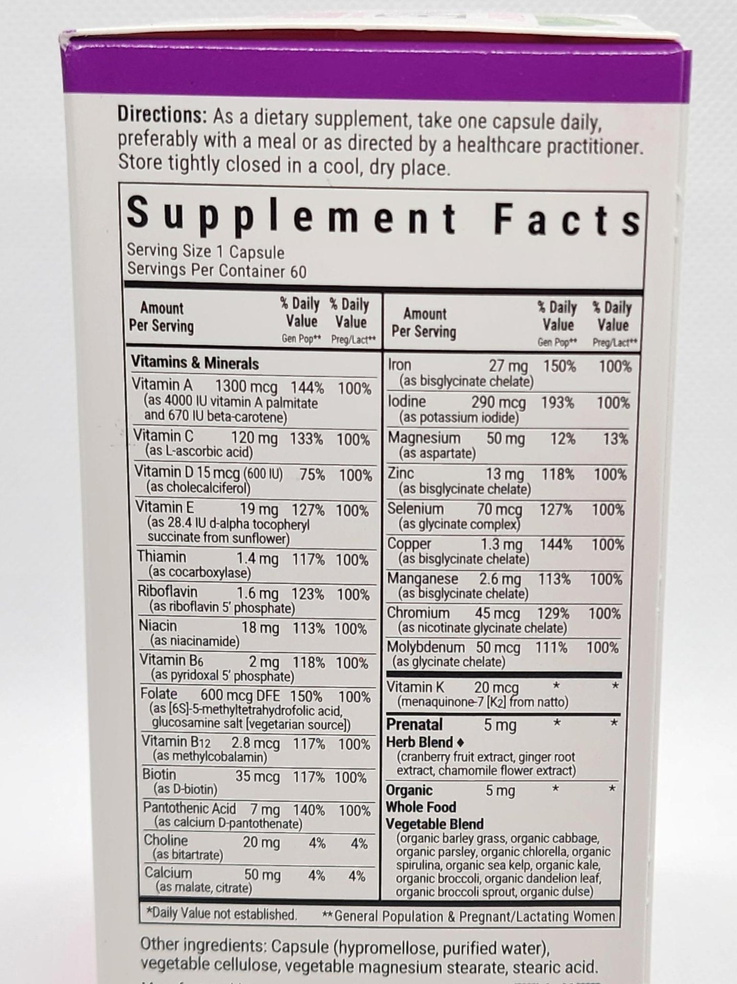 Bluebonnet Ladies One Prenatal 60vcaps