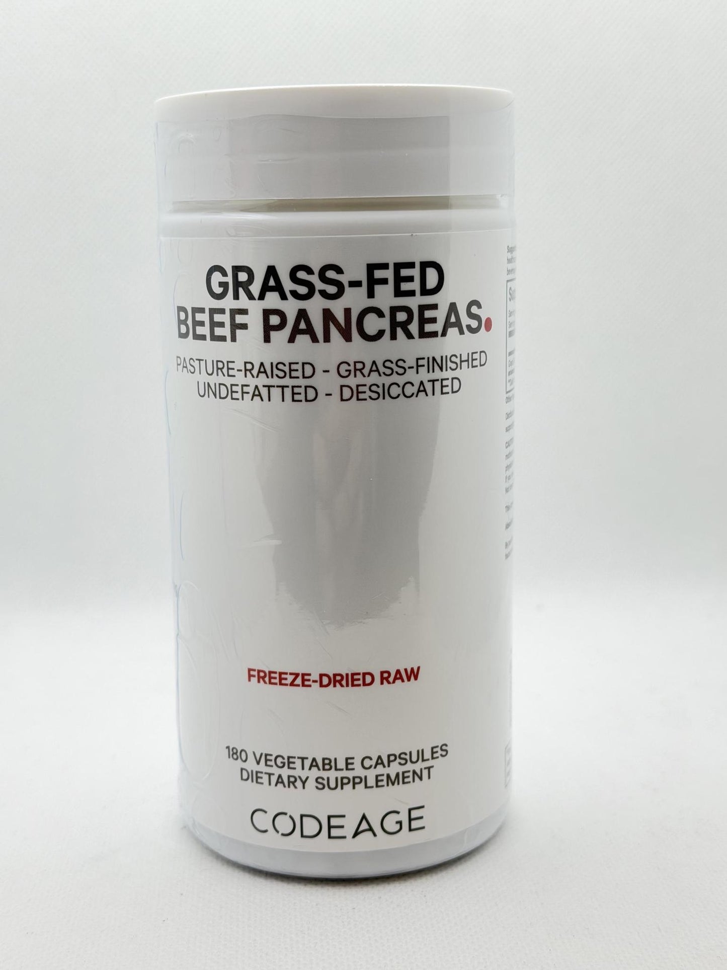 Codeage Beef Pancreas Grass-Fed Pasture Raised 180caps