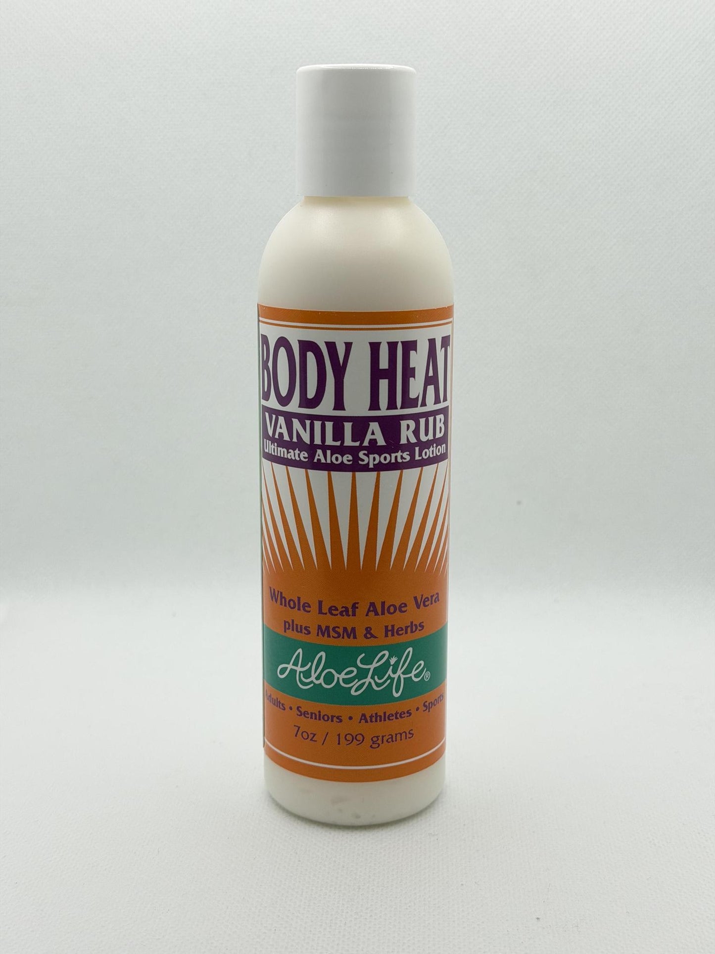 Aloe Life Body Heat Vanilla Rub 7oz