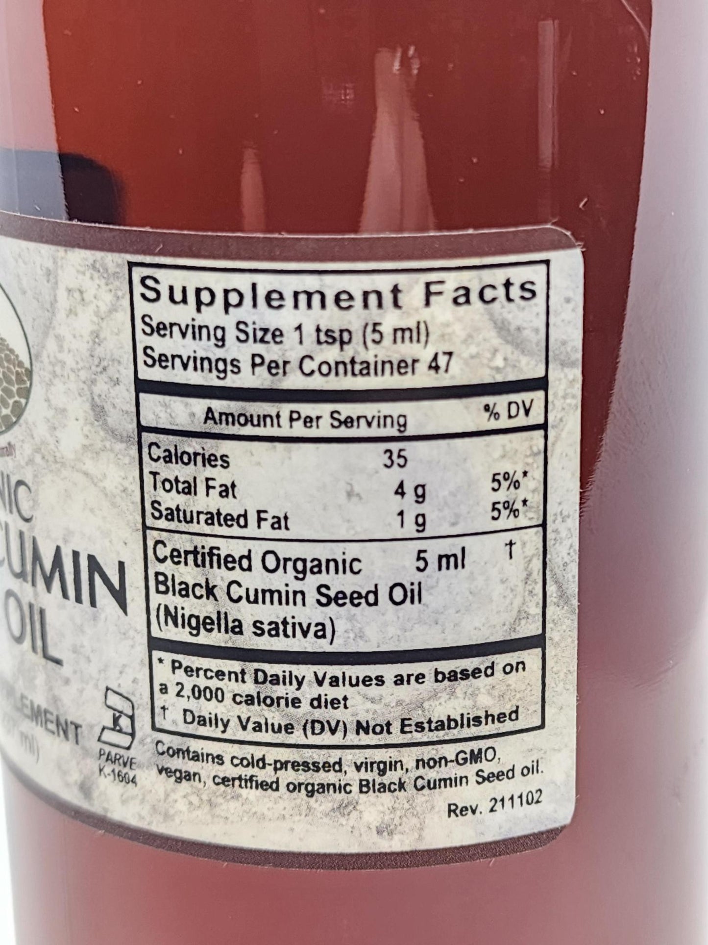 Old Paths Black Cumin Seed Oil, Organic, 8oz