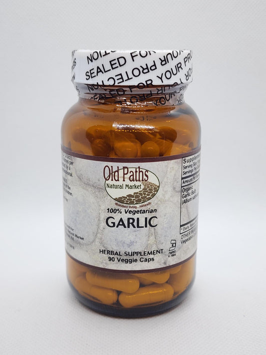 Old Paths Organic Garlic, 90caps