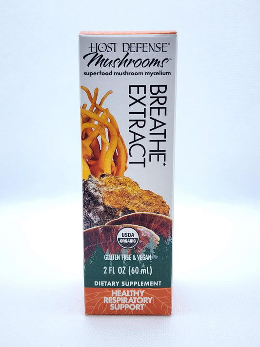 Host Defense Mushrooms, Healthy Respiratory  Breathe Extract 2 oz
