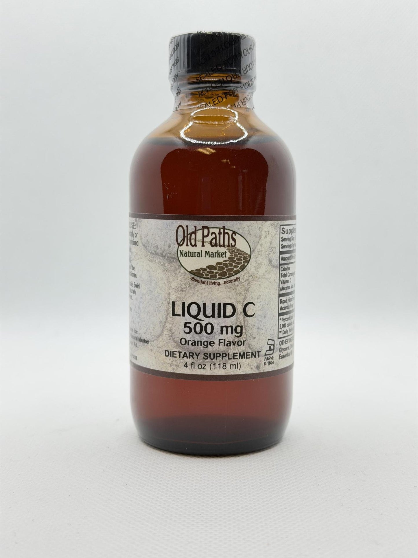 Old Paths Liquid  Vitamin C 500mg, Orange, 4oz