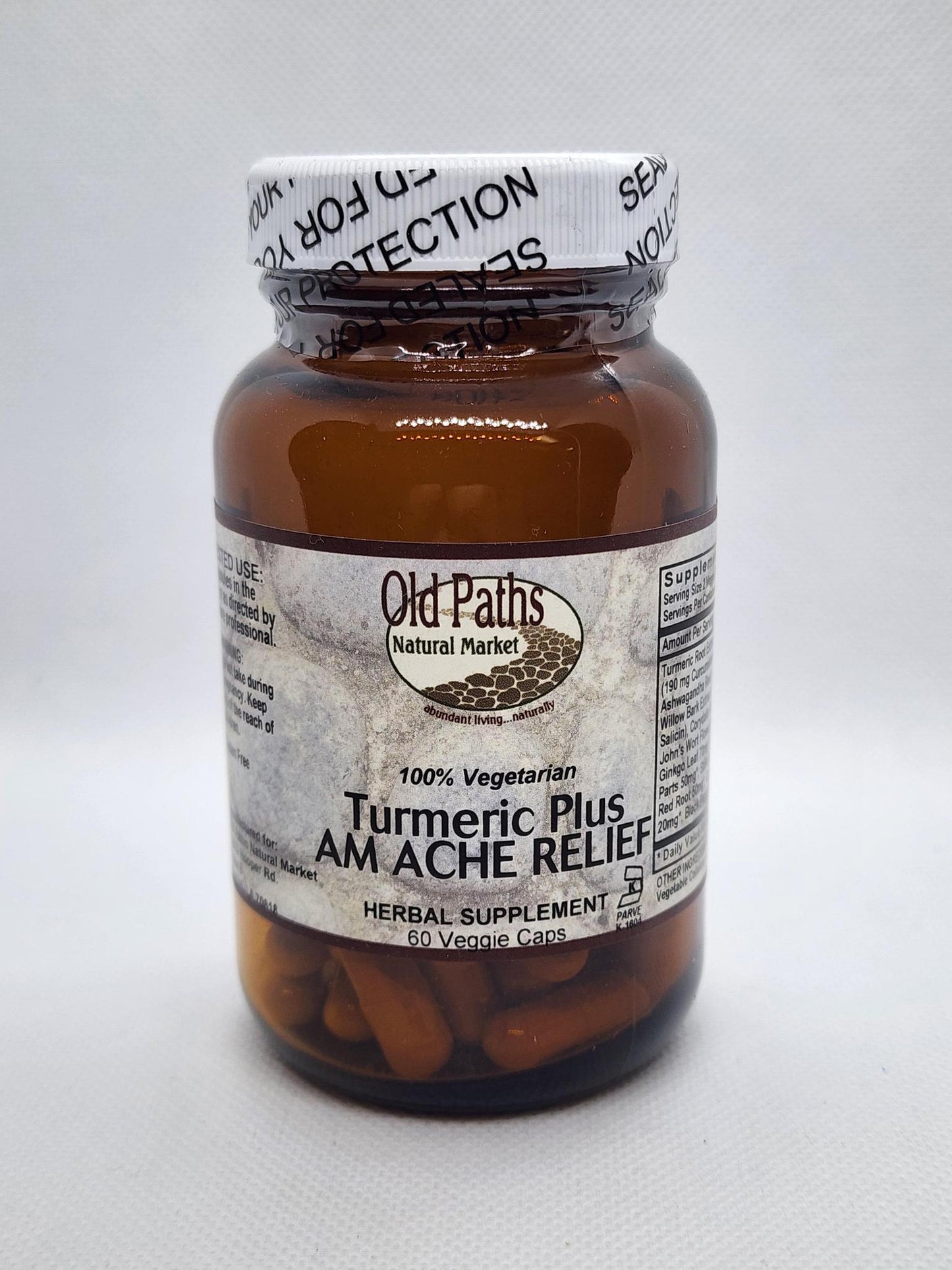 Old Paths Turmeric Plus AM Ache Relief, 60vcaps