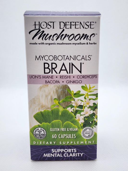 Host Defense Mushrooms, Mental Clarity Brain 60caps