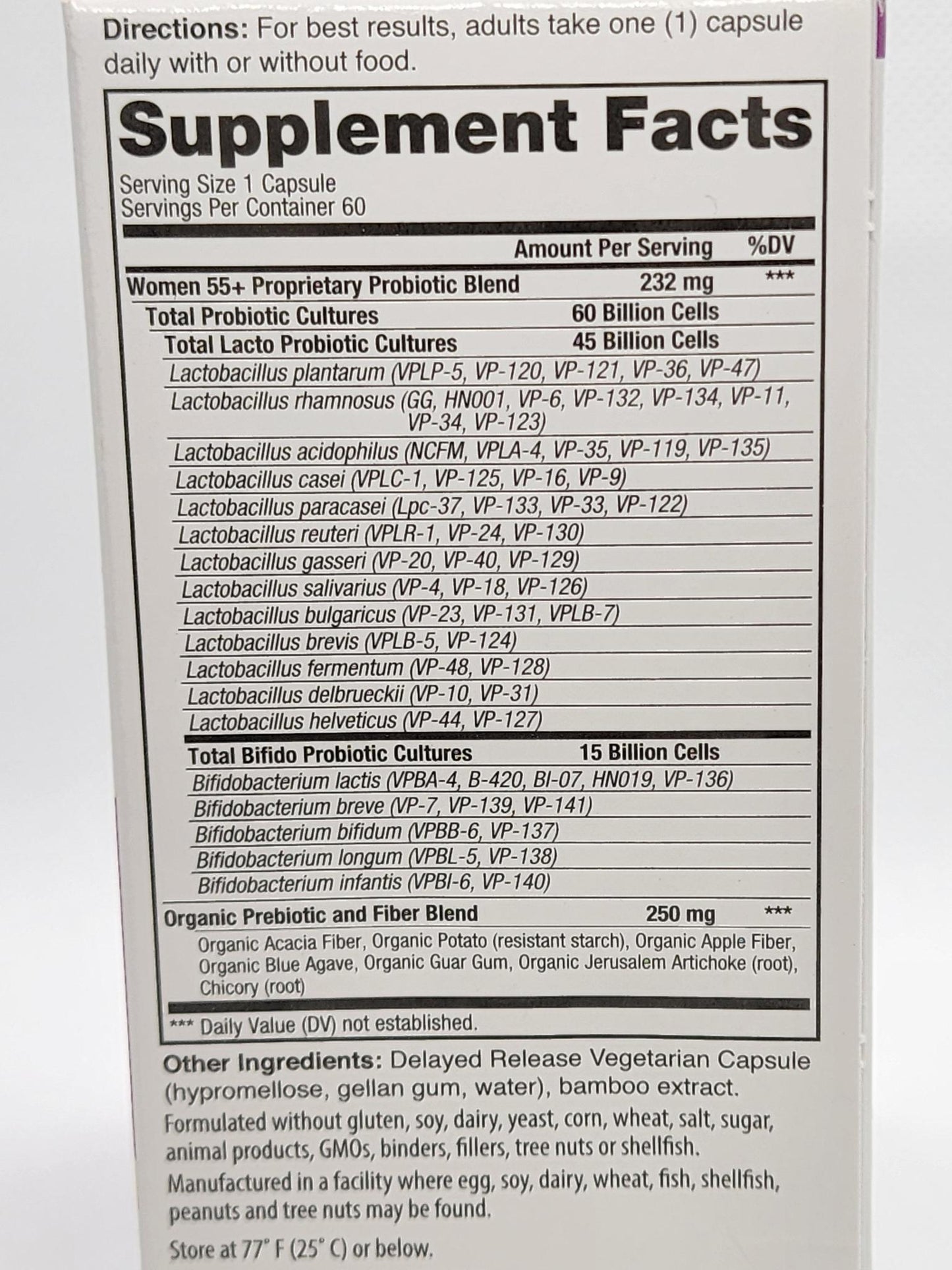 Vital Flora Women 55+ 60 Billion 60 Strains 60ct