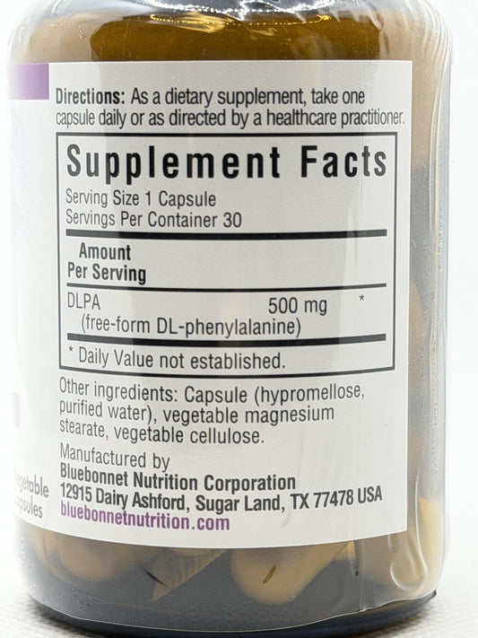 Bluebonnet DLPA 500mg 30 Caps