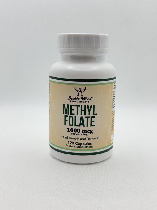 Double Wood Methyl Folate, 1000mcg, 120caps