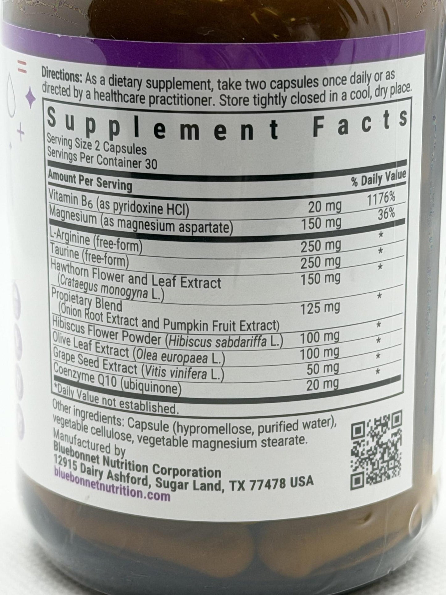 Bluebonnet Nutrition Blood Pressure Support 60caps