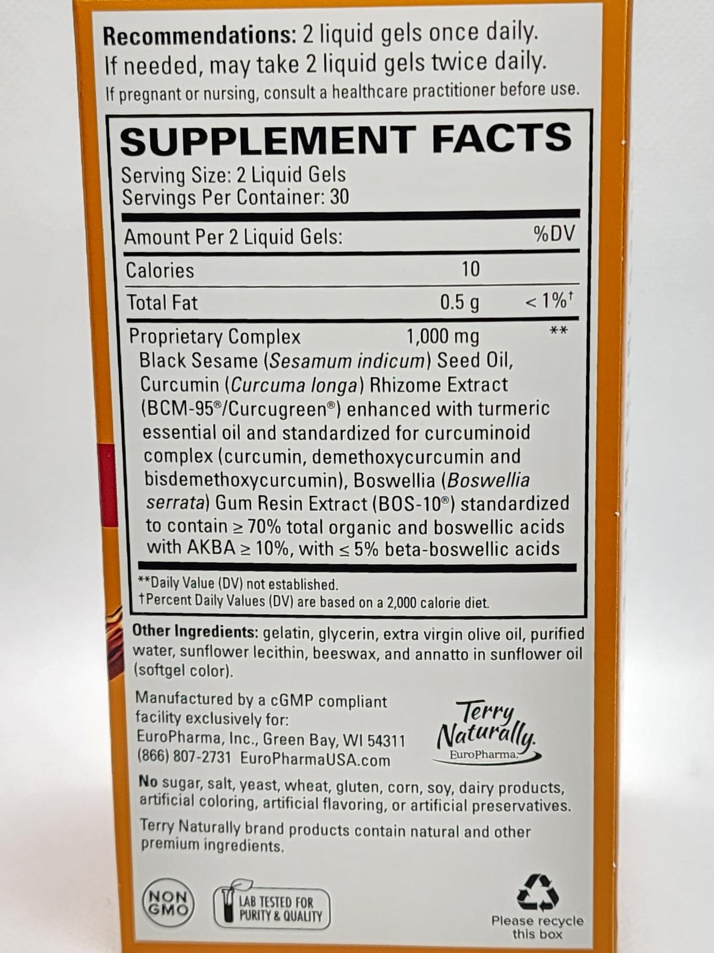 Terry Naturally CuraMed Acute Pain Relief 60 liquid gels