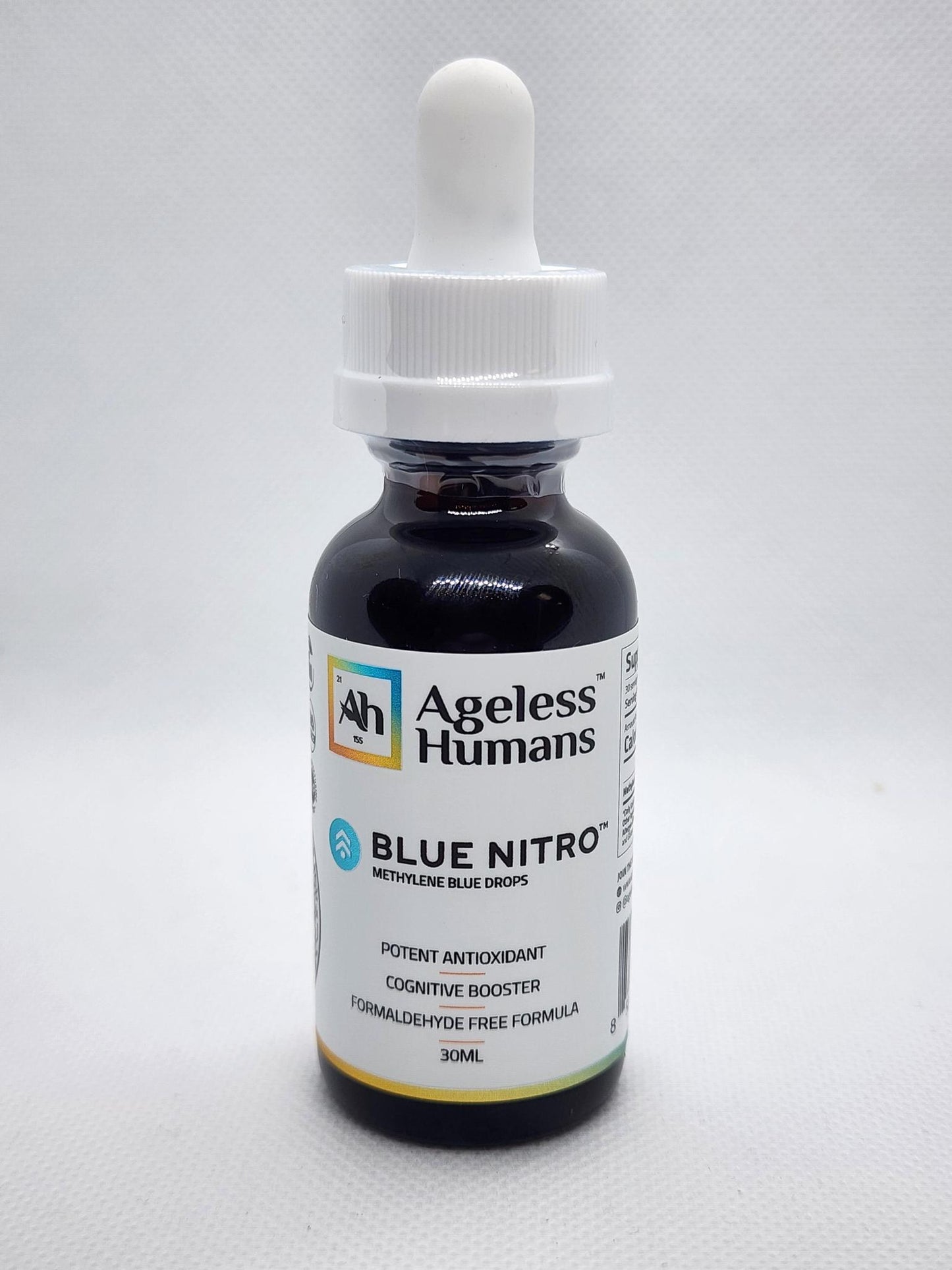Ageless Humans Blue Nitro Methylene Blue Drops, 30ML