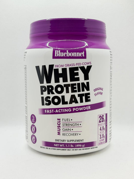 Bluebonnet Whey Protein Isolate Fast-Acting Powder 1.1lb