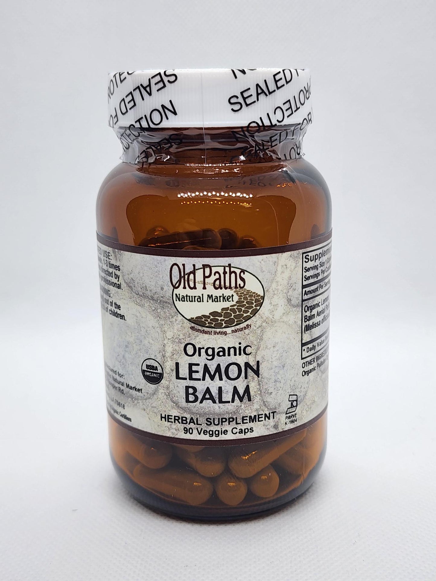 Old Paths Lemon Balm Powder, 90vcaps