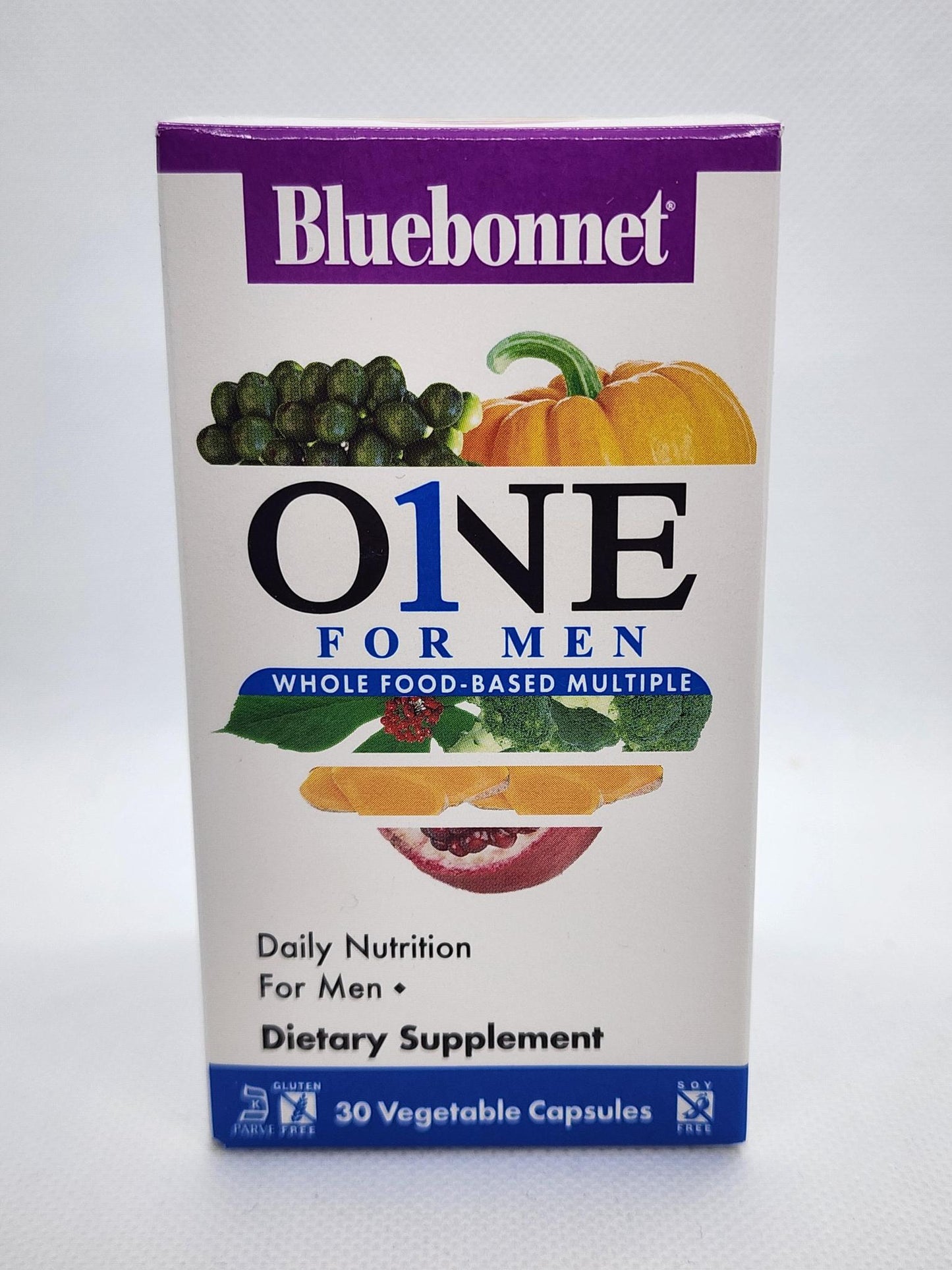 Bluebonnet Men's One, Whole Food-based Multiple, 30caps
